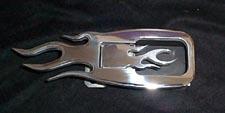 flamed door handle w/bezel